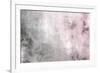 Grey Pink Gradient - Vintage Background Texture-one AND only-Framed Art Print