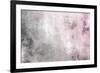 Grey Pink Gradient - Vintage Background Texture-one AND only-Framed Art Print