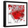 Grey-Red Fish-Irena Orlov-Framed Art Print