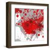 Grey-Red Fish-Irena Orlov-Framed Art Print