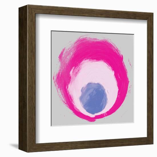 Grey Rose Blue Elements-Irena Orlov-Framed Art Print