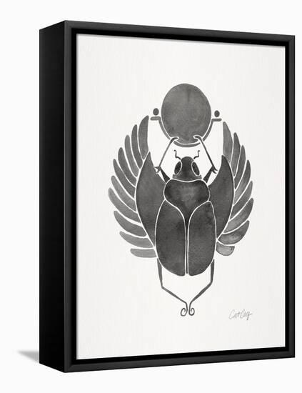 Grey Scarab-Cat Coquillette-Framed Stretched Canvas