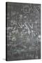 Grey School Chalkboard with Many Different Formuls, Signs and Counts Vertical-Paha_L-Stretched Canvas