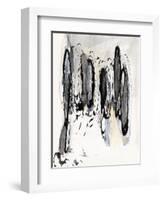 Grey Scribbles I-Jodi Fuchs-Framed Art Print