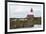 Grey seals (Halichoerus grypus) near Longstone lighthouse, Longstone Rock, Farne Islands, Northumbe-Ann and Steve Toon-Framed Photographic Print