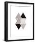 Grey Simplicity-OnRei-Framed Art Print