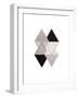 Grey Simplicity-OnRei-Framed Art Print