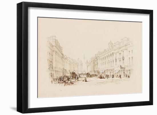 Grey Street, Newcastle-George Finlay Robinson-Framed Giclee Print