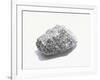 Grey Textured Stone on White Background-null-Framed Photographic Print