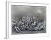 Grey Tube Shelter-Henry Moore-Framed Giclee Print