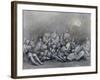 Grey Tube Shelter-Henry Moore-Framed Giclee Print