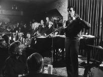 Actress Elizabeth Taylor in Crowd with Eddie Fisher-Grey Villet-Framed Premium Photographic Print