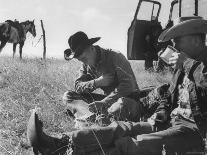 Cowboys on Long Cattle Drive from S. Dakota to Nebraska-Grey Villet-Photographic Print