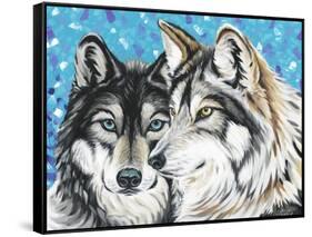 Grey Wolf I-Carolee Vitaletti-Framed Stretched Canvas