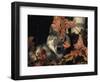 Grey Wolf Portrait with Autumn Leaves, USA-Lynn M. Stone-Framed Premium Photographic Print