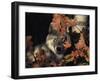 Grey Wolf Portrait with Autumn Leaves, USA-Lynn M. Stone-Framed Premium Photographic Print