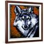 Grey Wolf-null-Framed Art Print