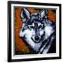 Grey Wolf-null-Framed Art Print