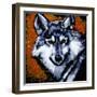 Grey Wolf-null-Framed Art Print