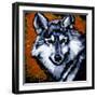 Grey Wolf-null-Framed Art Print