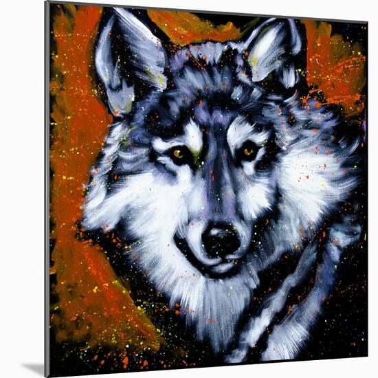 Grey Wolf-null-Mounted Art Print