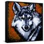 Grey Wolf-null-Framed Stretched Canvas