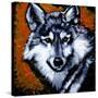 Grey Wolf-null-Stretched Canvas