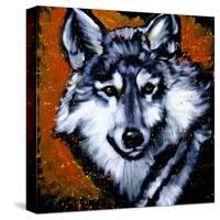 Grey Wolf-null-Stretched Canvas