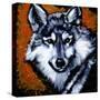 Grey Wolf-null-Stretched Canvas