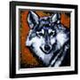 Grey Wolf-null-Framed Art Print