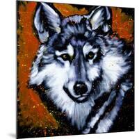 Grey Wolf-null-Mounted Art Print