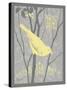Grey & Yellow Bird II-Gwendolyn Babbitt-Stretched Canvas