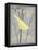 Grey & Yellow Bird II-Gwendolyn Babbitt-Framed Stretched Canvas