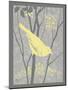 Grey & Yellow Bird II-Gwendolyn Babbitt-Mounted Art Print