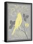 Grey & Yellow Bird III-Gwendolyn Babbitt-Framed Stretched Canvas