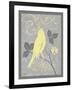 Grey & Yellow Bird III-Gwendolyn Babbitt-Framed Art Print