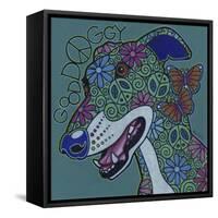 Greyhound 2-Denny Driver-Framed Stretched Canvas