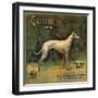 Greyhound Brand - San Dimas, California - Citrus Crate Label-Lantern Press-Framed Art Print