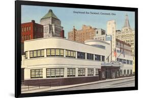 Greyhound Bus Station, Cincinnati, Ohio-null-Framed Art Print