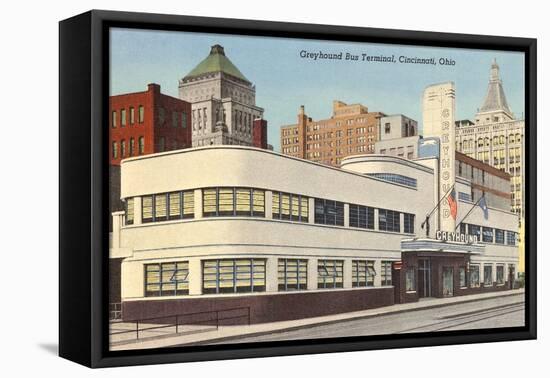 Greyhound Bus Station, Cincinnati, Ohio-null-Framed Stretched Canvas