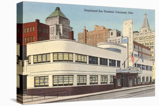 Greyhound Bus Station, Cincinnati, Ohio-null-Stretched Canvas