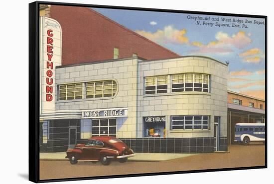 Greyhound Bus Terminal, Erie-null-Framed Stretched Canvas