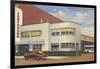 Greyhound Bus Terminal, Erie-null-Framed Art Print