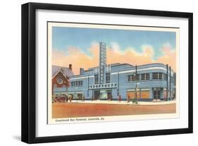 Greyhound Bus Terminal, Louisville-null-Framed Art Print