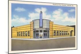 Greyhound Bus Terminal, Paducah-null-Mounted Art Print