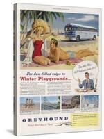 Greyhound Coaches Take You to Winter Sunshine at Scarcely More Cost Than Staying at Home-null-Stretched Canvas