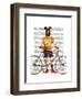 Greyhound Cyclist-Fab Funky-Framed Art Print