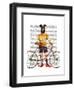 Greyhound Cyclist-Fab Funky-Framed Art Print