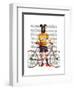 Greyhound Cyclist-Fab Funky-Framed Art Print