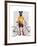 Greyhound Cyclist-Fab Funky-Framed Art Print